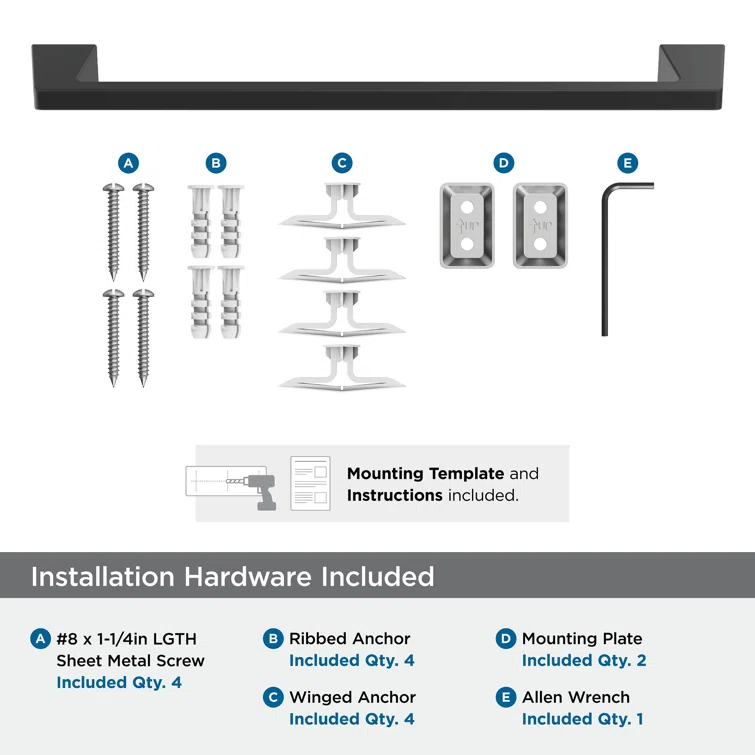 Blackrock 19.87" Wall Mounted Towel Bar