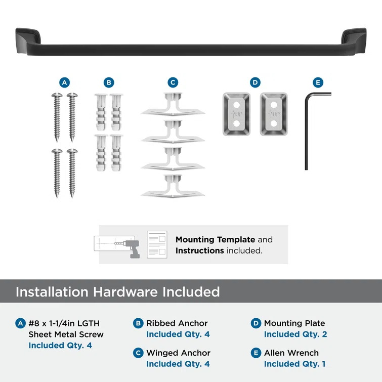 Revitalize 25.75" Wall Mounted Towel Bar
