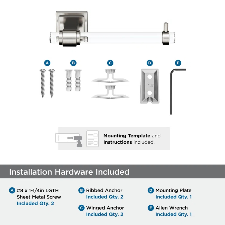 Glacio Wall Mount Toilet Paper Holder