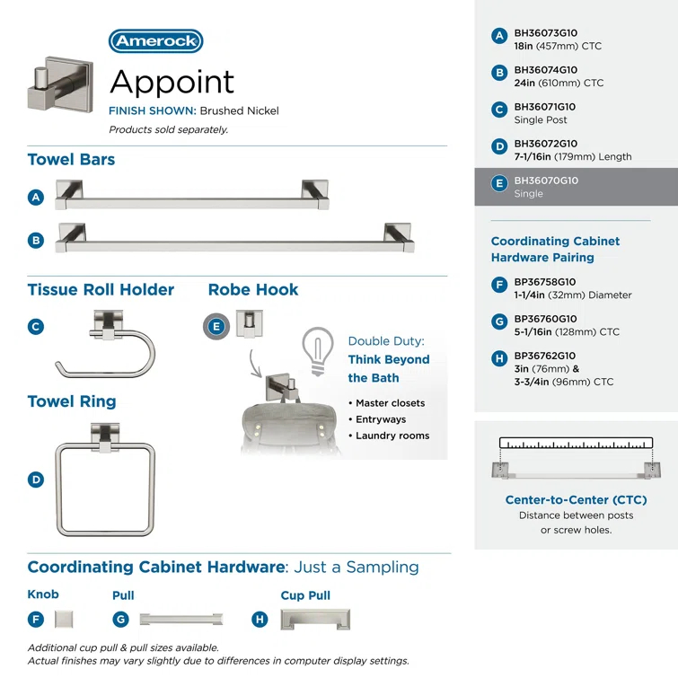 Appoint Wall Mounted Robe Hook