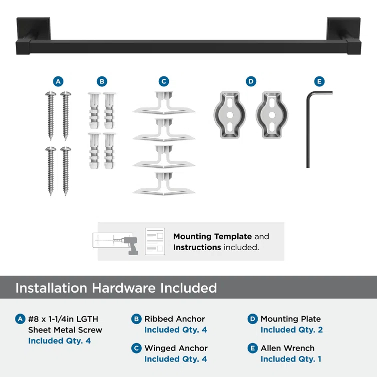Appoint 19.87" Wall Mounted Towel Bar