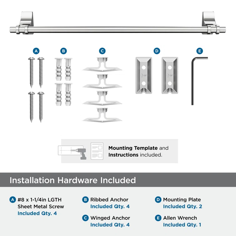 Davenport 20.31" Wall Mounted Towel Bar