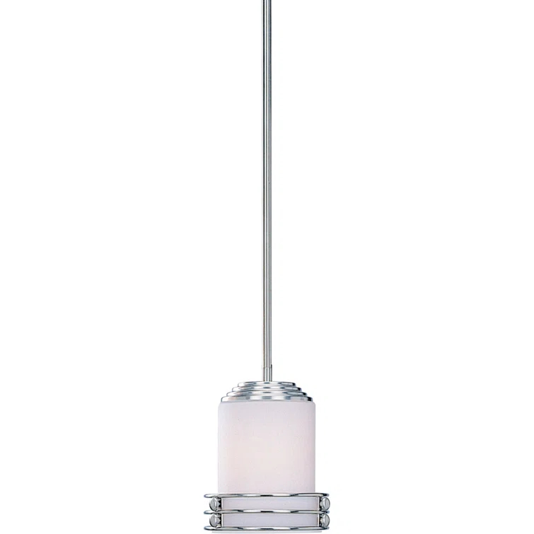 Volume Lighting Avila 1 - Light Brushed Nickel Single Pendant
