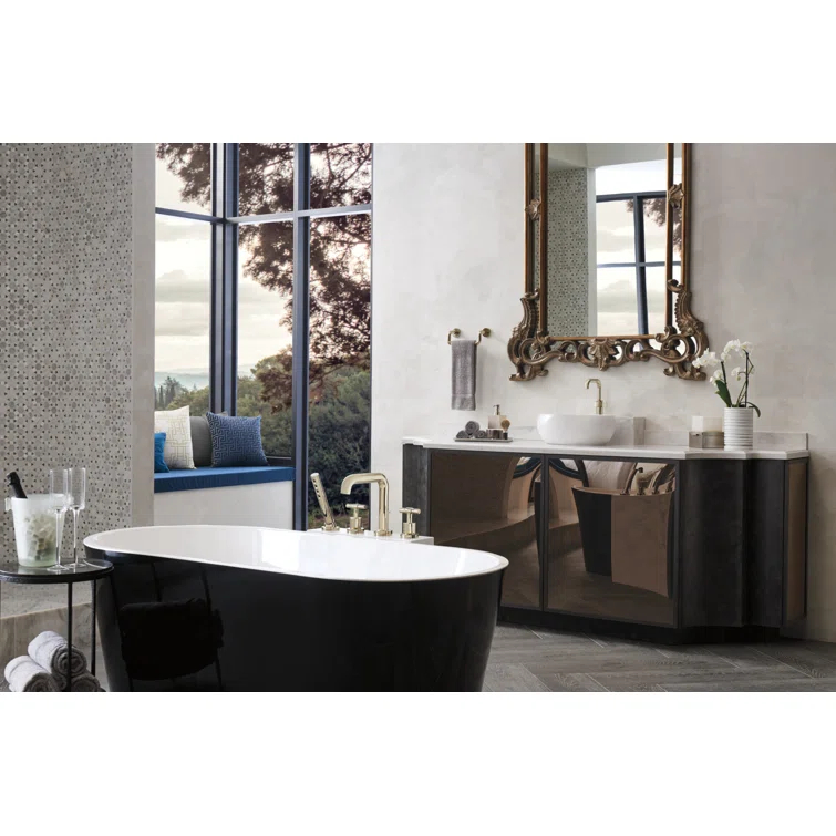 Polished Nickel Single Hole Modern Brass Faucet