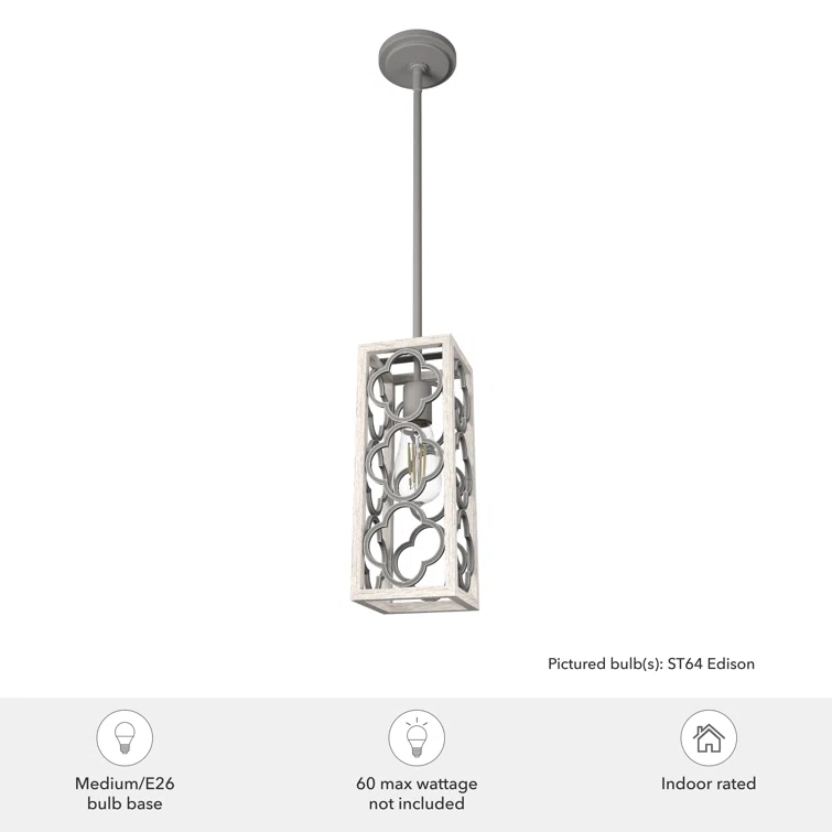 Gablecrest 1 - Light Single Rectangle Pendant