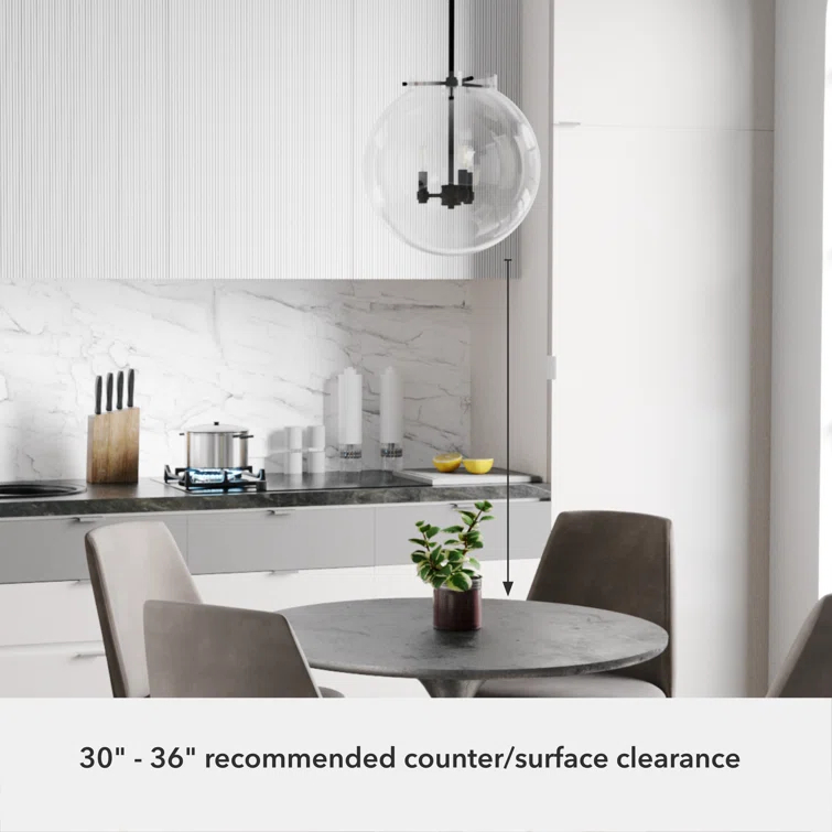 Hunter Fan Sacha 3 - Light Single Globe Pendant