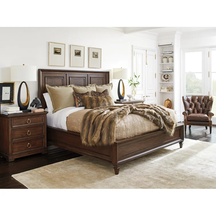 Silverado Walnut Creek Wood Panel Bed