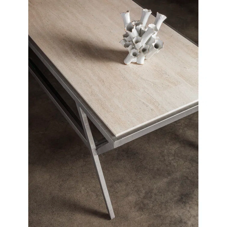 Artistica Home Signature Designs Adamo Silver Gray Cocktail Table