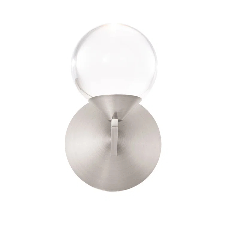 Double Bubble Aluminum LED Armed Sconce