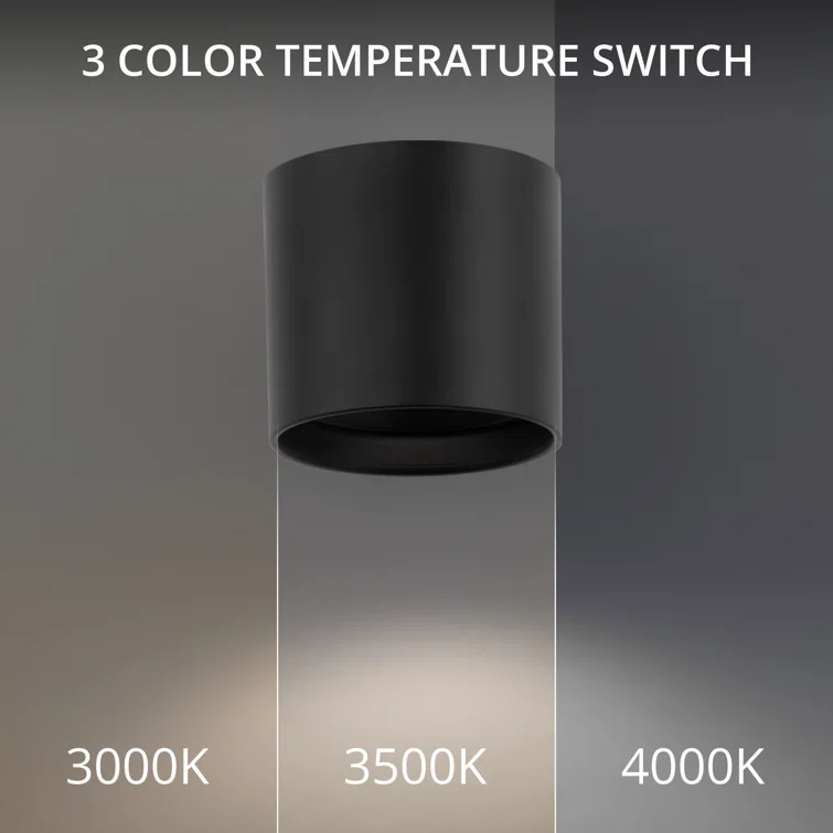 Squat LED Cylinder Outdoor Flush Mount