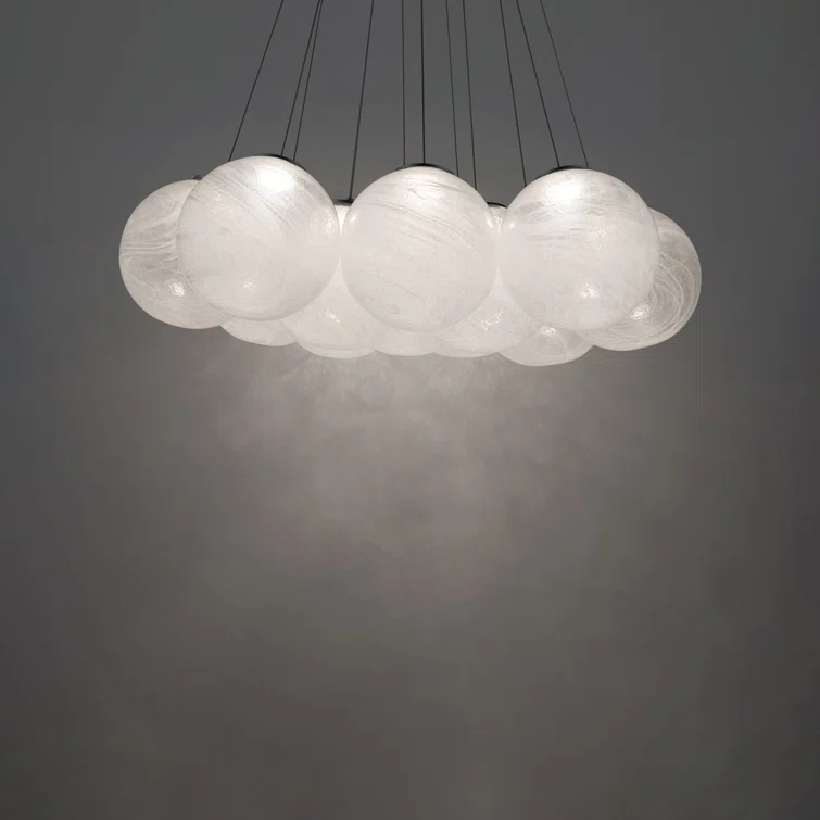 Cosmic 12 - Light Black LED Cluster Pendant
