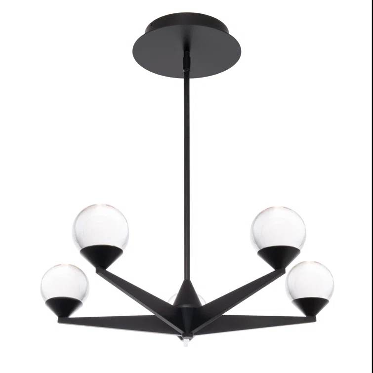 Modern Forms Double Bubble 5 - Light Dimmable LED Globe Chandelier