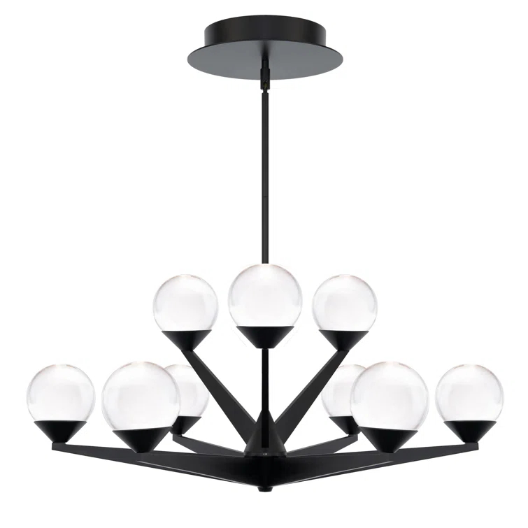 Double Bubble 9 - Light Dimmable LED Sputnik Sphere Chandelier