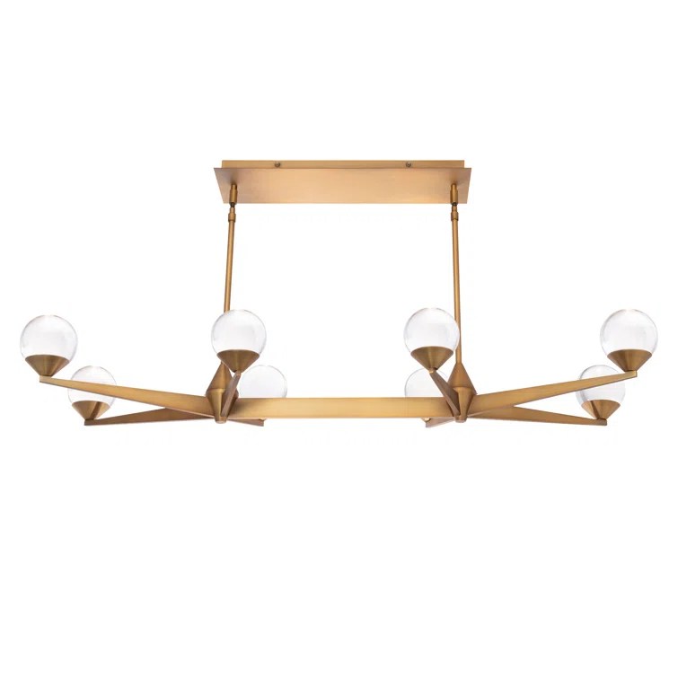 Modern Forms Double Bubble 8 - Light Dimmable LED Kitchen Island Linear Chandelier