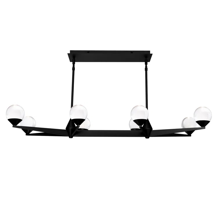 Modern Forms Double Bubble 8 - Light Dimmable LED Kitchen Island Linear Chandelier