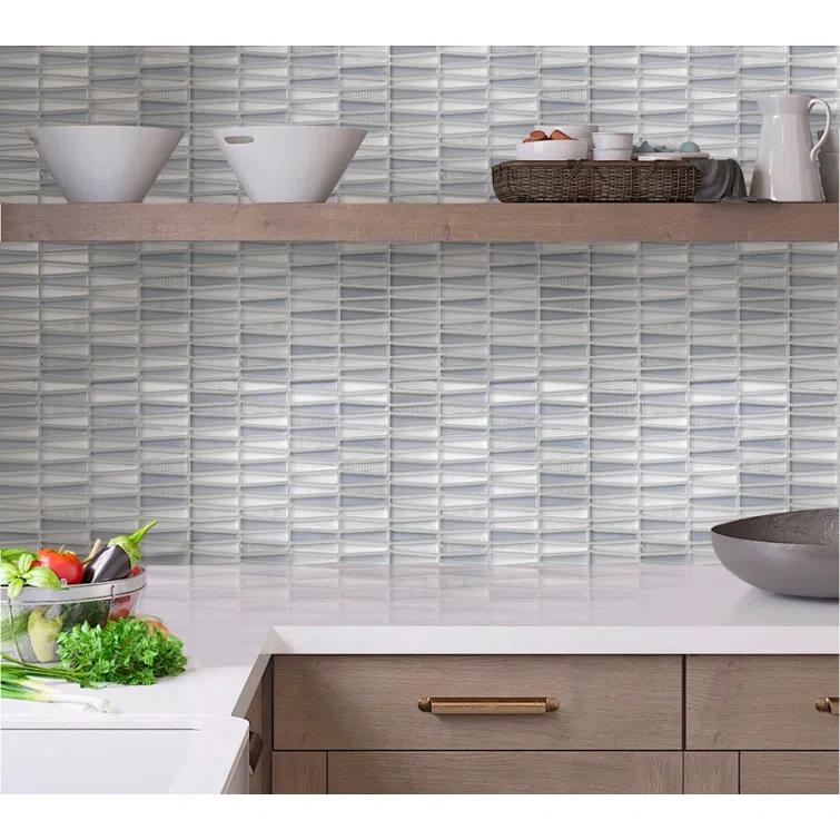 1" x 3" Glass Brick Joint Mosaic Wall and Floor Tile