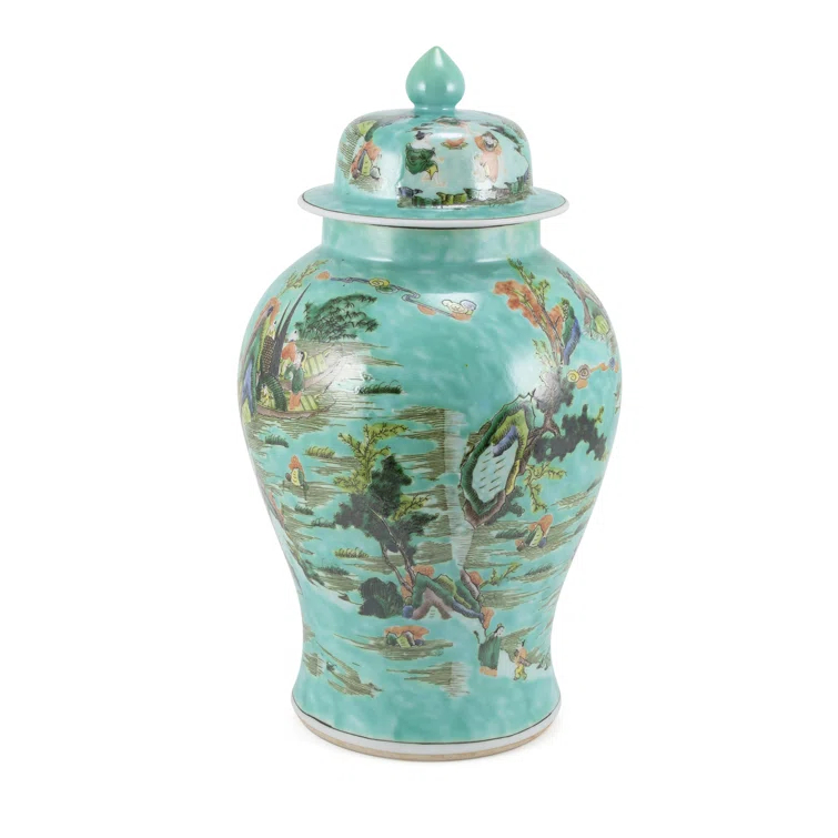 Chinoiserie Handmade Decorative Urns & Jars