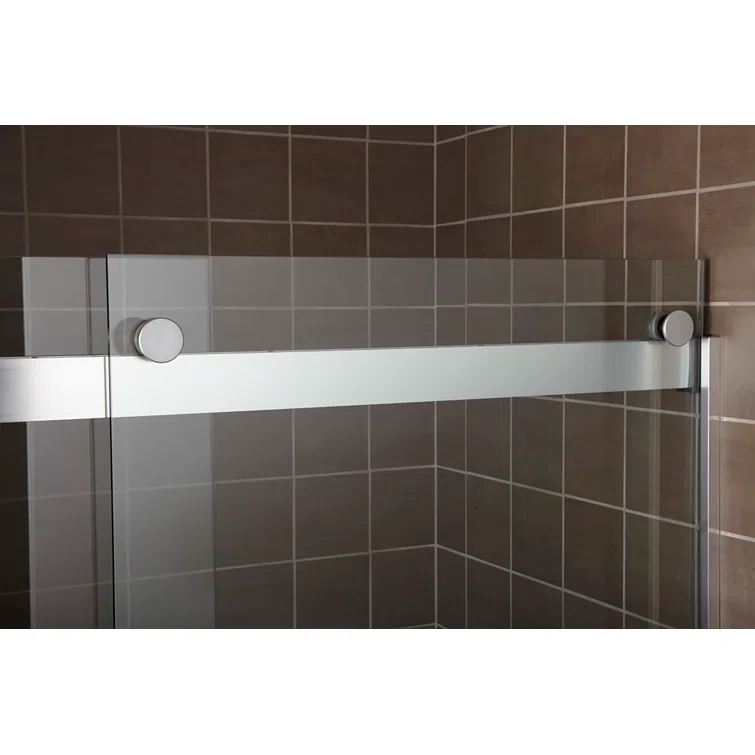 Levity 59.62" x 62" Bypass Bath Door with CleanCoat® Technology