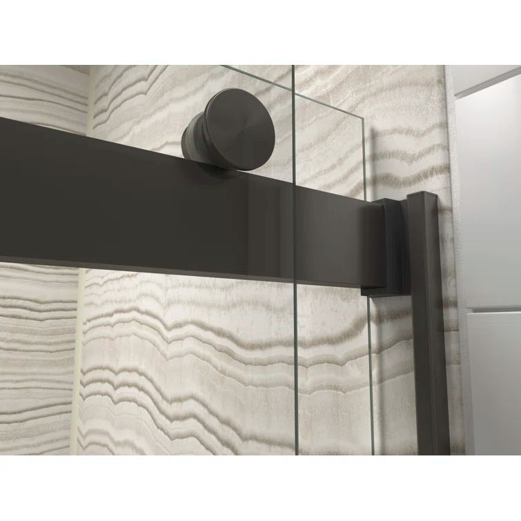 Levity 59.63" x 59.75" Bypass Bath Door with CleanCoat® Technology