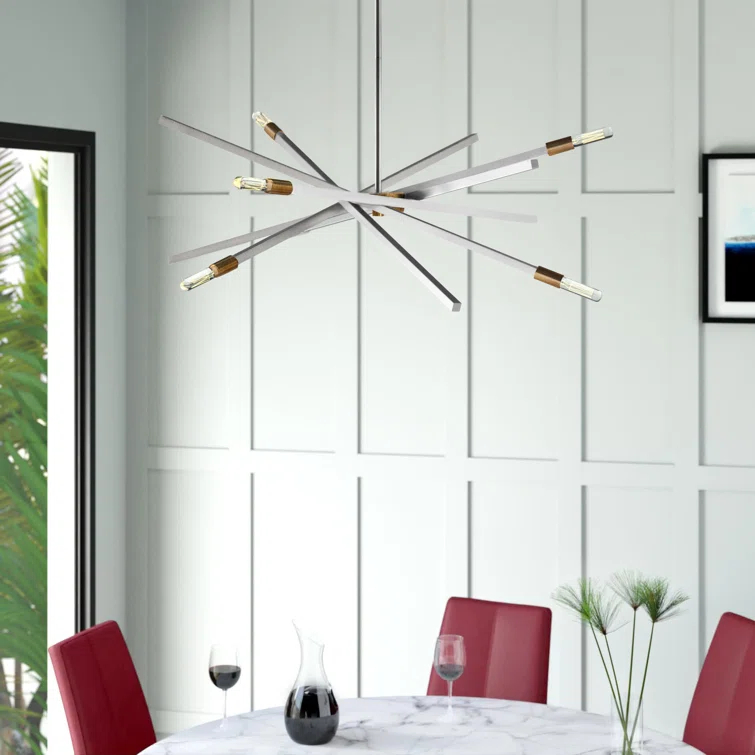 Archer 6 - Light Sputnik Modern Linear Chandelier