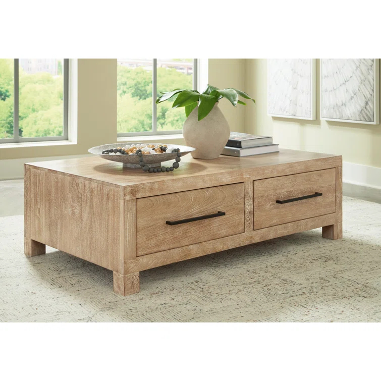 Dulandina Solid Wood Coffee Table