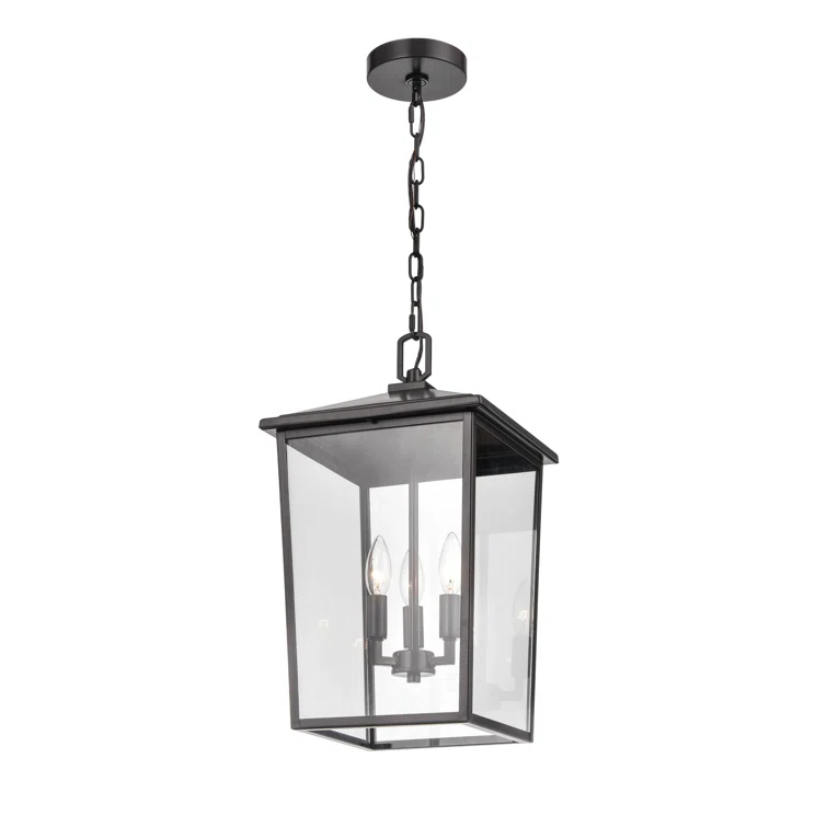 Messerly 3 Light 11" Wide Outdoor Taper Candle Pendant