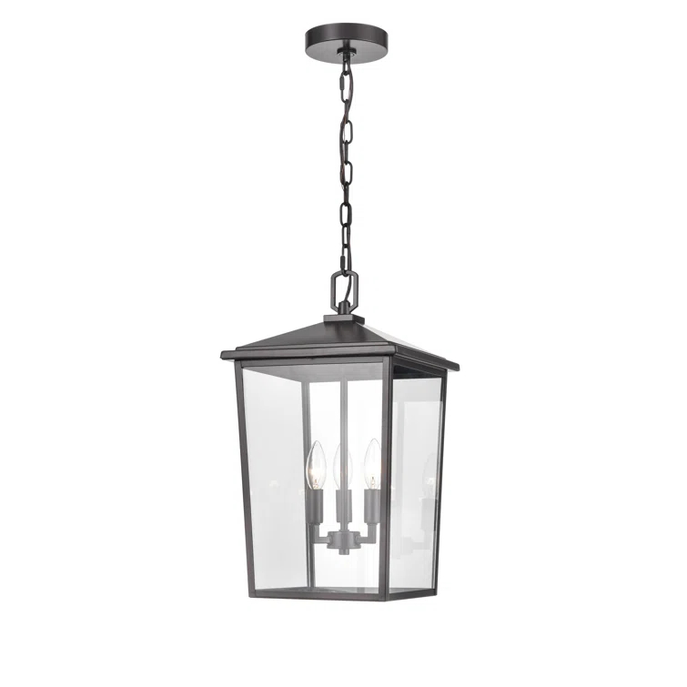 Messerly 3 Light 11" Wide Outdoor Taper Candle Pendant