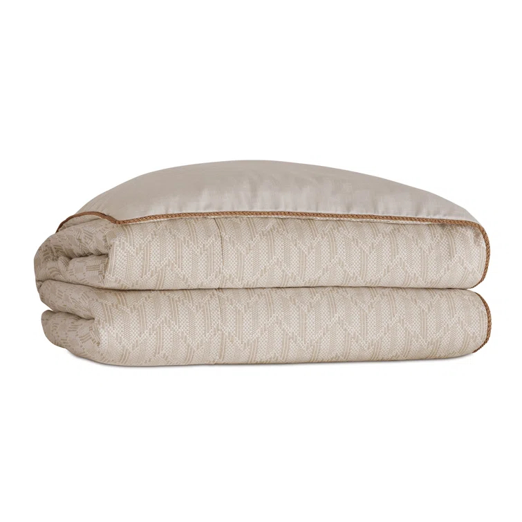 Park City Modern & Contemporary Cotton Blend Baffle Box Stitch Chevron / Zig Zag Comforter