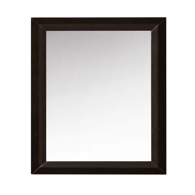 Sapphire Gray 28-Inch Rectangular Wood Bathroom Vanity Mirror