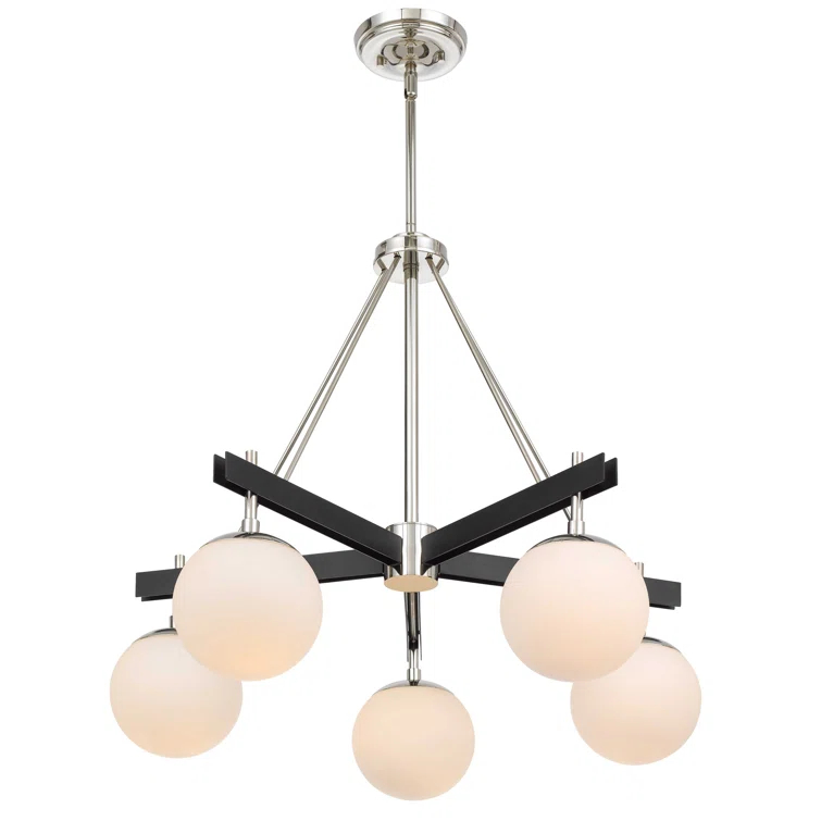 5 - Light Wagon Wheel Chandelier