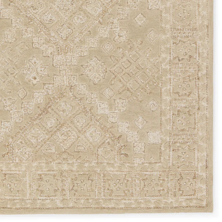 Handmade Red Wool Tufted Medallion 8' x 10' Area Rug