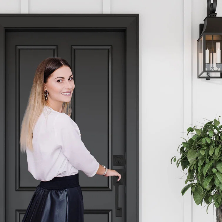 Mega Handles TOBELLE SQUARE Door Lock, Keyless Interior Door Handle Set for Hallway, Closet, Bathroom, Door Lever Interior, Lock, Door Handle - Heavy Duty Design