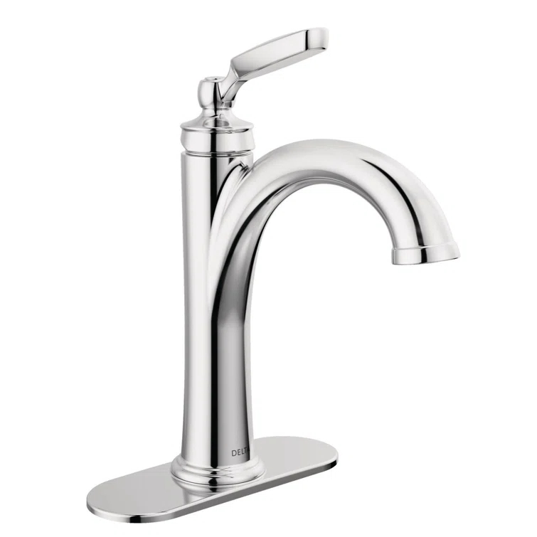 Woodhurst Single Hole Bathroom Faucet with Drain Assembly