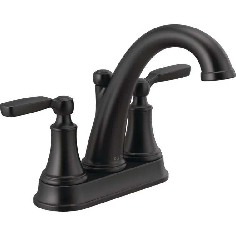 Centerset Bathroom Faucet with Drain Assembly