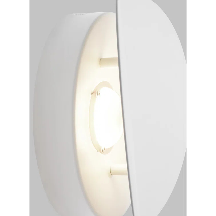 Dottie 7" Matte White LED Flush Mount Sconce