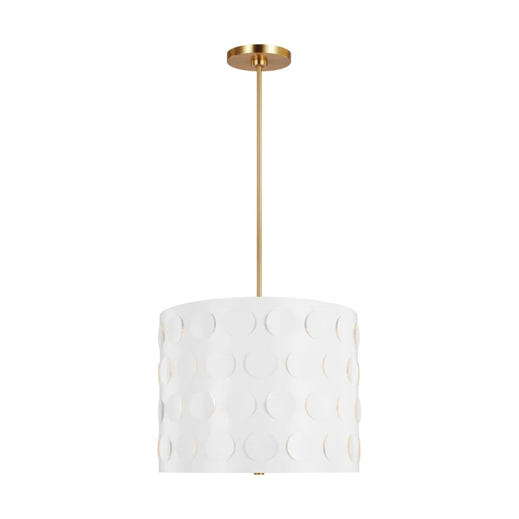 Dottie 3 - Light Dimmable Drum Chandelier