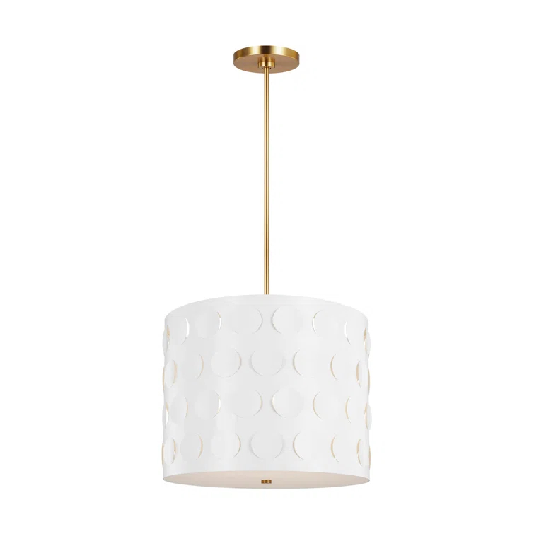 Dottie 3 - Light Dimmable Drum Chandelier