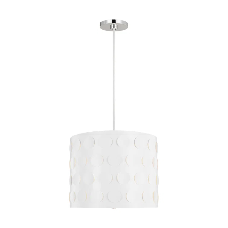 kate spade new york Dottie 3 - Light Dimmable Drum Chandelier