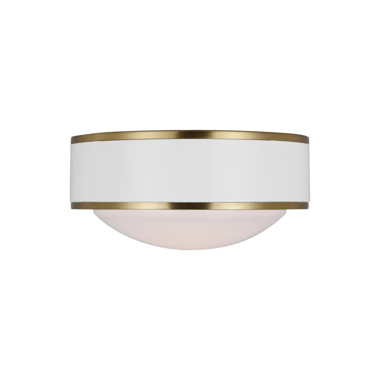 Single Light Glass LED Flush Mount