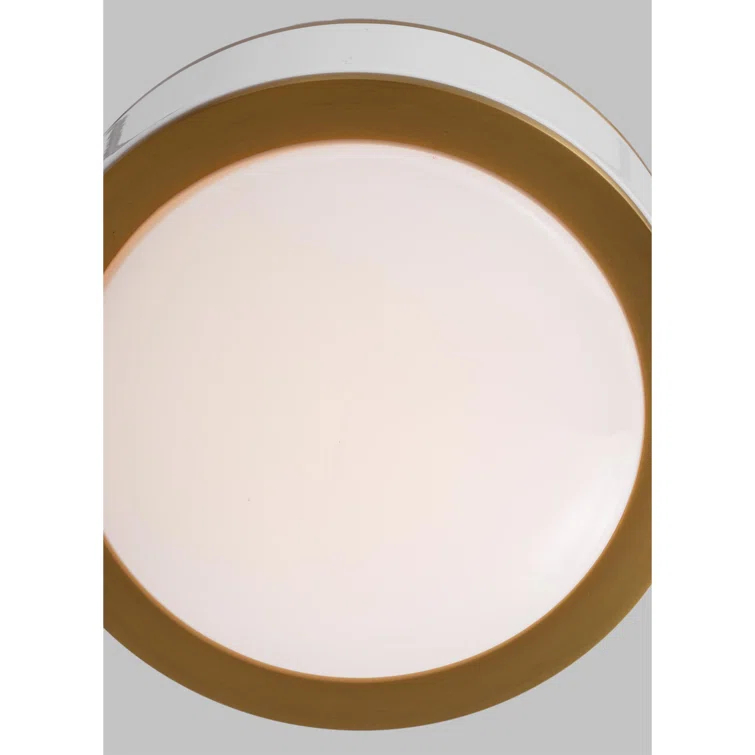 Single Light Glass LED Flush Mount