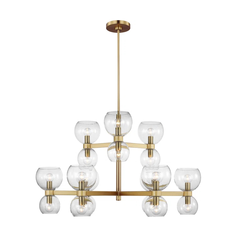 Londyn 18 - Light Dimmable Square / Rectangle Chandelier
