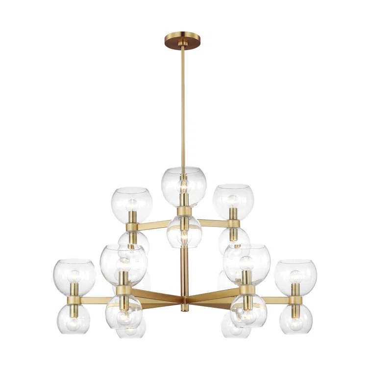 Londyn 18 - Light Dimmable Square / Rectangle Chandelier