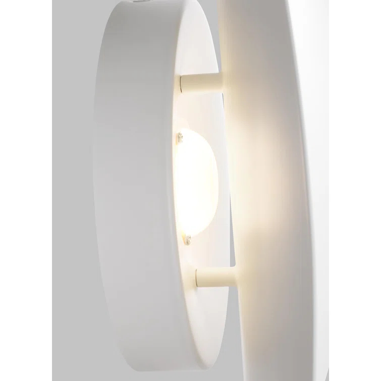 Matte White 12" Dimmable LED Wall Sconce
