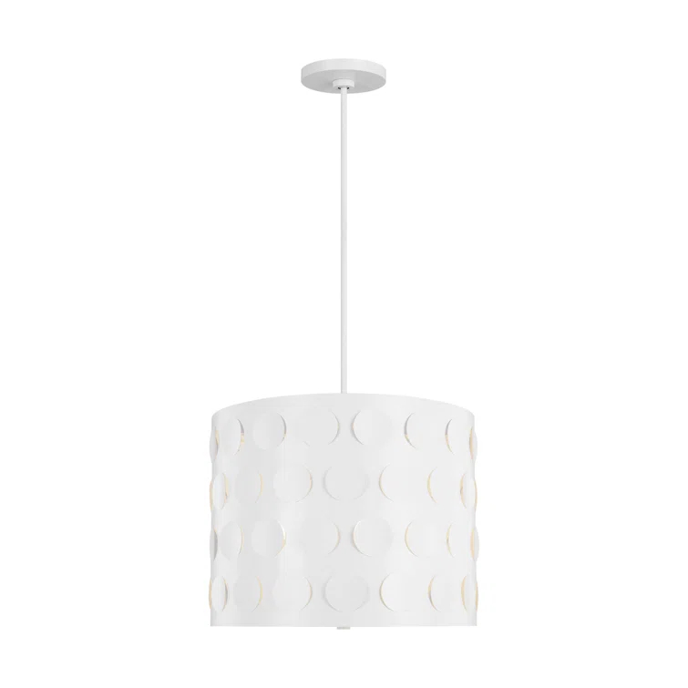 Dottie 3 - Light Dimmable Drum Chandelier