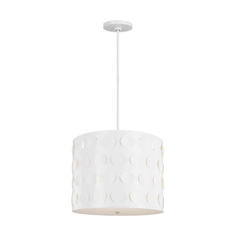 Dottie 3 - Light Dimmable Drum Chandelier