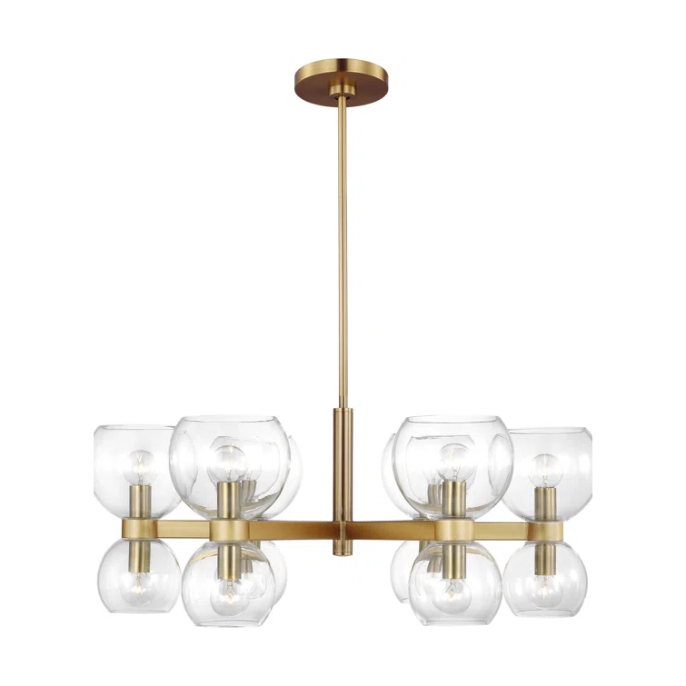 Londyn 12 - Light Dimmable Wagon Wheel Chandelier