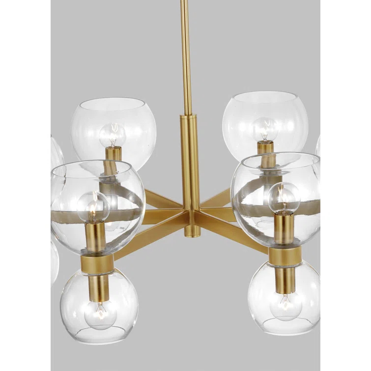 Londyn 12 - Light Dimmable Wagon Wheel Chandelier