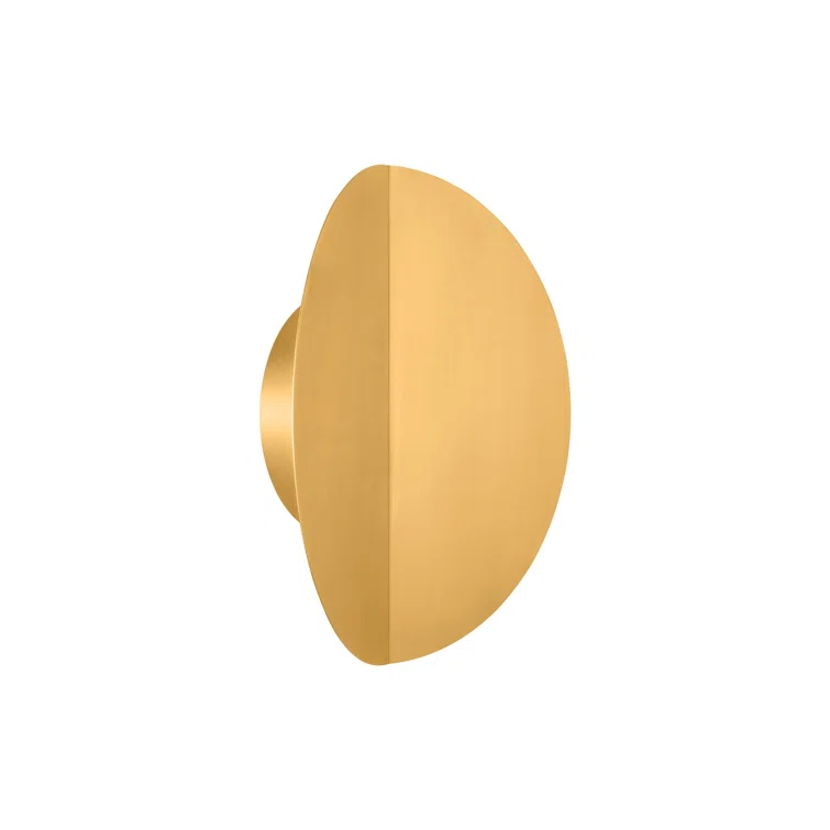 Dottie Burnished Brass Dimmable LED Wall Sconce, 12"