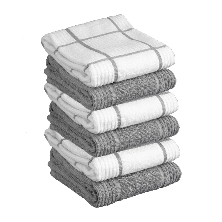 T-fal Solid and Check Dish Cloth