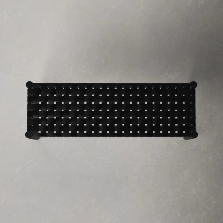 Orin 47" Woven Leather Bench